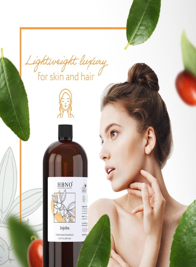 HBNO Jojoba Oil - 32 oz (950ml) Value Size - Ideal for Shampoos, Conditioners, Massage Blends, Face wash, Lotions, and Skin Care Products. - Image 5
